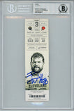 TJ Watt Autographed Pittsburgh Steelers NFL Debut Ticket Stub Beckett Slab 35039