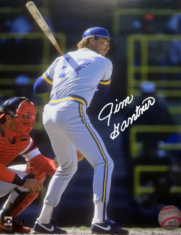 JIM GANTNER - Milwaukee Brewers Infielder - Signed 8x10 Photo #11 AUTO