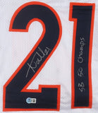 Aqib Talib Signed Denver Broncos Pro Cut Jersey Inscribed SB 50 Champs (Beckett)