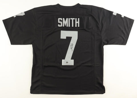 Geno Smith Signed Las Vegas Raiders Jersey (Beckett) 2022 Pro Bowl Quarterback
