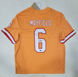 BAKER MAYFIELD SIGNED TAMPA BAY BUCCANEERS NIKE VAPOR LIMITED FUSE JERSEY BAS QR
