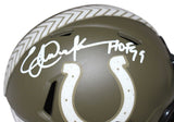 Eric Dickerson Signed Indianapolis Colts Salute Mini Helmet HOF Beckett 40378