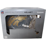 Bo Nix Autographed Denver Broncos Authentic Slate Helmet Beckett Witness 55116