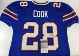 James Cook Signed Bills Jersey (JSA COA) Buffalo 2022 2nd Rnd Pck / Univ Georgia