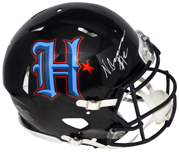 NICO COLLINS SIGNED HOUSTON TEXANS H-TOWN AUTHENTIC SPEED HELMET BECKETT