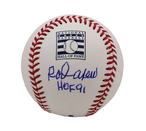 Rod Carew Signed Los Angeles Angels Rawlings Official HOF Baseball w- HOF 91 Ins