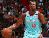 Bam Adebayo Signed Heat, Miami Vice Style Jersey (Beckett) 2017 1st Round Pick