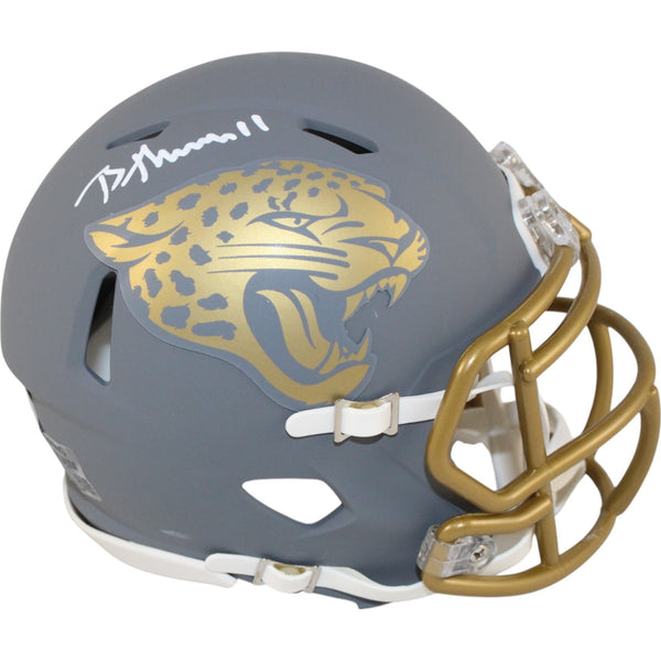 Brian Thomas Jr Signed Jacksonville Jaguars Mini Helmet Slate Fanatics 51034