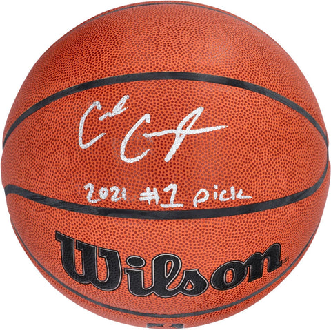 Cade Cunningham Pistons Signed Wilson Rep Basketball w/"#1 Draft Pick" Insc