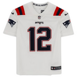 Tom Brady Autographed NE Patriots Nike Limited White Color Rush Jersey Fanatics