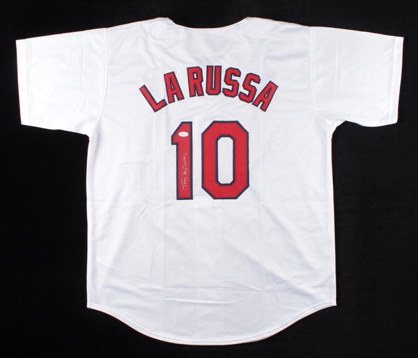 Tony La Russa Signed St Louis Cardinals Jersey (JSA COA) 4xNL Manager o/t Year