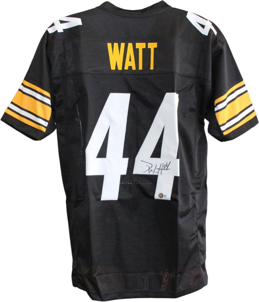Derek Watt Autographed/Signed Pro Style Size XL Black Jersey Beckett 59451