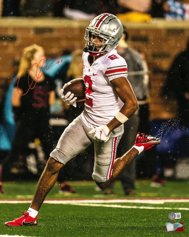 CHRIS OLAVE AUTOGRAPHED 16X20 PHOTO OHIO STATE BUCKEYES BECKETT WITNESS 222852