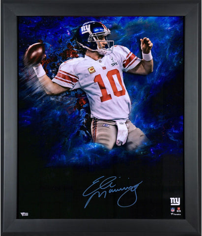 Eli Manning New York Giants Framed Signed 20x24 In-Focus Photo