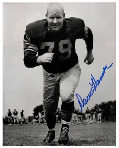 Packers DAVE HANNER (d) Signed 8x10 AUTO Photo #1 - 1961 & 1962 NFL Champ
