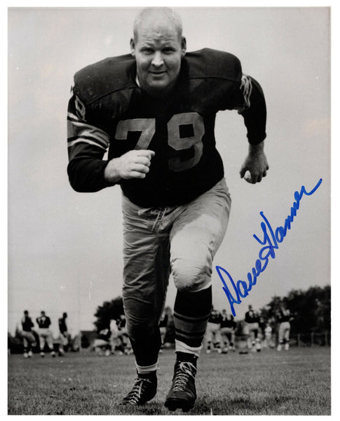 Packers DAVE HANNER (d) Signed 8x10 AUTO Photo #1 - 1961 & 1962 NFL Champ