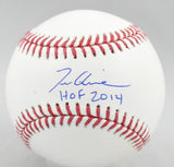 Tom Glavine Autographed Rawlings OML Baseball HOF - Beckett W Hologram *Blue