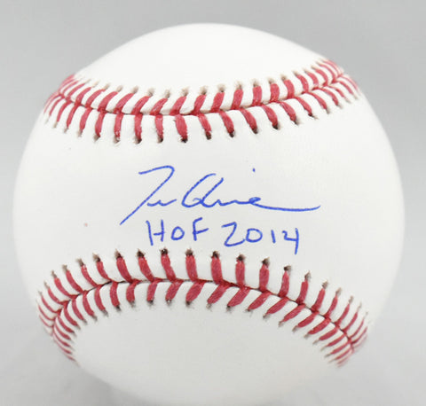 Tom Glavine Autographed Rawlings OML Baseball HOF - Beckett W Hologram *Blue