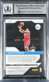 76ers Allen Iverson Signed 2018 Panini Prizm #45 Card Auto 10! BAS Slabbed