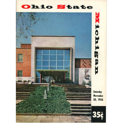 Ohio State Buckeyes vs Michigan Wolverines 11/20/1954 Gameday Magazine 59322