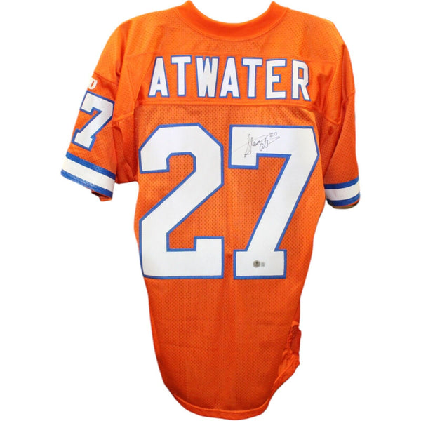 Steve Atwater Signed Broncos Wilson 48 Proline Orange Jersey BAS 45045