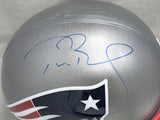 Tom Brady Autographed Patriots Silver Full Size Helmet Fanatics Holo #B062648
