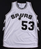 Artis Gilmore Signed White San Antonio Spurs Jersey (Leaf COA) Inscribed HOF 11