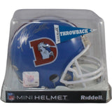 Floyd Little Autographed/Signed Denver Broncos 75-96 VSR4 Mini Helmet Leaf 57814
