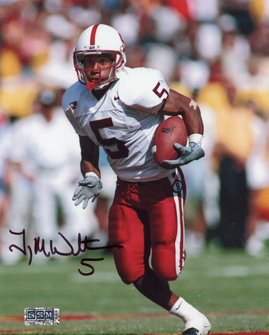 TROY WALTERS AUTOGRAPHED SIGNED STANFORD CARDINAL 8x10 PHOTO COA