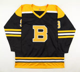 Johnny Bucyk Signed Boston Bruins Captain Jersey Inscribed"H.O.F. 1981"(JSA COA)