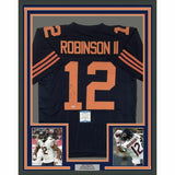 FRAMED Autographed/Signed ALLEN ROBINSON 33x42 Chicago Retro Jersey Beckett COA