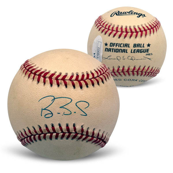 Barry Bonds Autographed Giants National League Baseball JSA T78903