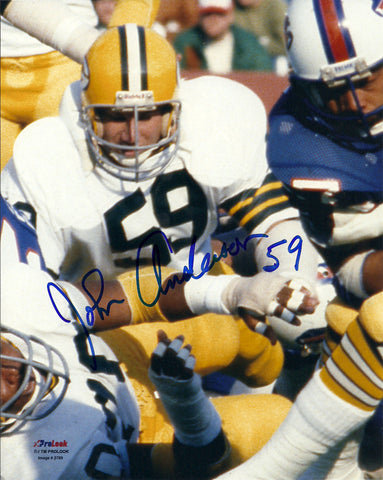 Green Bay Packers LB JOHN ANDERSON Signed 8x10 AUTO Photo #2 Packer HOFer