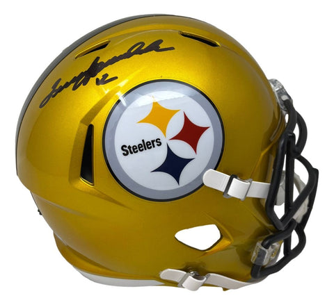 Terry Bradshaw Signed Steelers Full Size Flash Speed Replica Helmet BAS