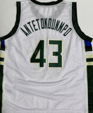 THANASIS ANTETOKOUNMPO Signed Custom Replica White Jersey AUTO