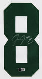 Packers Josh Jacobs Authentic Signed White Nike Game Framed Jersey BAS Witnessed