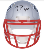 TOM BRADY Autographed New England Patriots Mini Speed Helmet FANATICS
