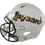 Travis Hunter Autographed Jacksonville Jaguars F/S Retro Helmet Beckett W 57947