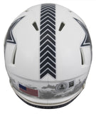 Cowboys Dak Prescott Signed STS III Speed Mini Helmet W/ Case BAS Witnessed