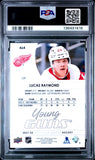Lucas Raymond 2021 Upper Deck Young Guns Rookie Detroit Red Wings RC #464 PSA 10