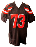 Joe Thomas HOF Signed/Inscribed Browns Custom Football Jersey JSA 208915