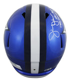 Cowboys Jimmy Johnson "HBTC" Signed Flash Full Size Speed Rep Helmet BAS Witness