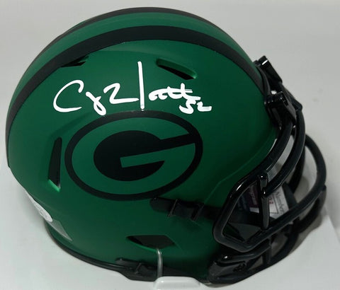 Packers CLAY MATTHEWS Signed Alternate 2025 RAVE Speed Mini Helmet AUTO - JSA