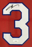 Allen Iverson Signed Framed Custom Red Pro-Style Basketball Jersey JSA ITP