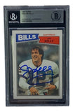Jim Kelly Signed 1987 Topps #362 Buffalo Bills Rookie Football Card BAS