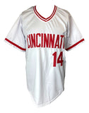 Pete Rose Cincinnati Signed White Baseball Jersey JSA
