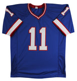 Phil Simms "SB XXI MVP" Authentic Signed Blue Pro Style Jersey BAS Witnessed