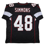 Autographed/Signed Isaiah Simmons Arizona Black Football Jersey JSA COA