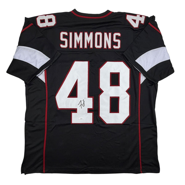 Autographed/Signed Isaiah Simmons Arizona Black Football Jersey JSA COA