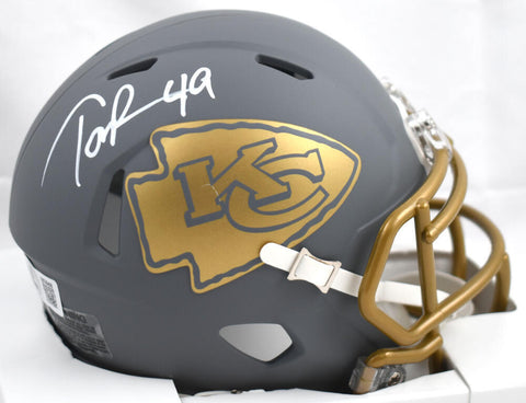 Tony Richardson Signed Kansas City Chiefs Slate Speed Mini Helmet-Beckett W Holo